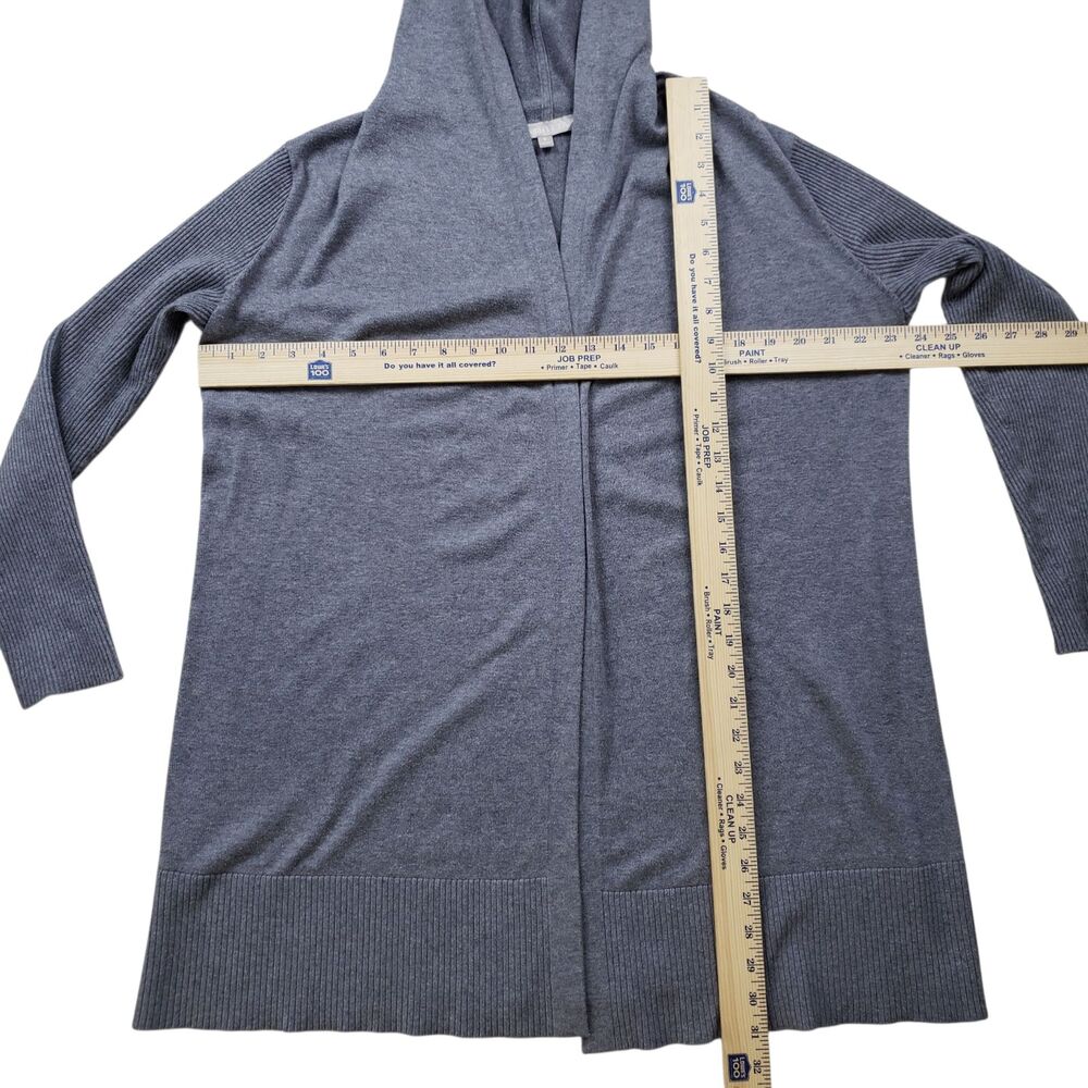 Athleta Highland Drape Wrap Hoodie Open Cardigan Sweater Small Gray - Picture 5 of 7